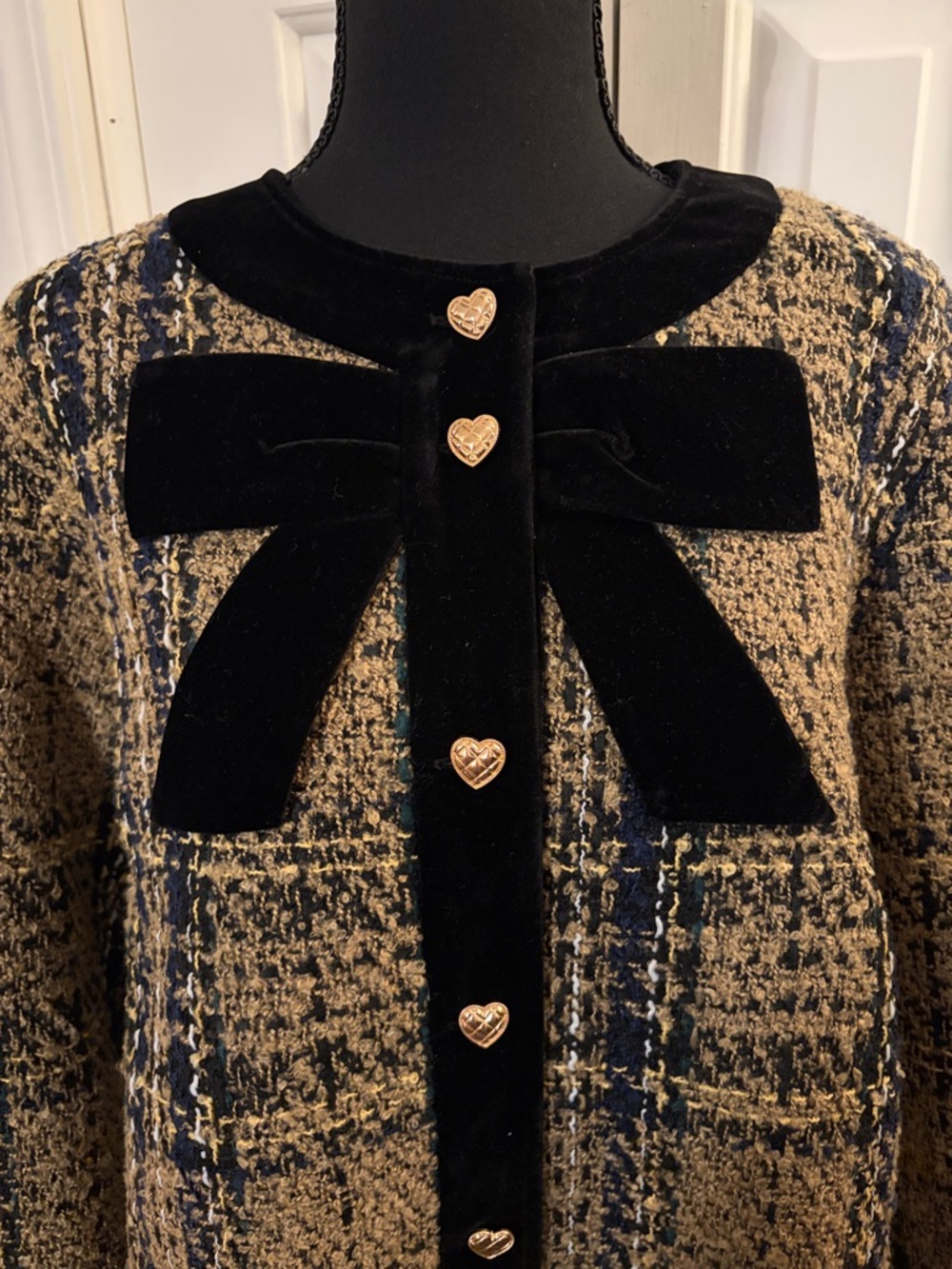Ivy City Co Reagan Dress Tan Tweed - Picture 4 of 8